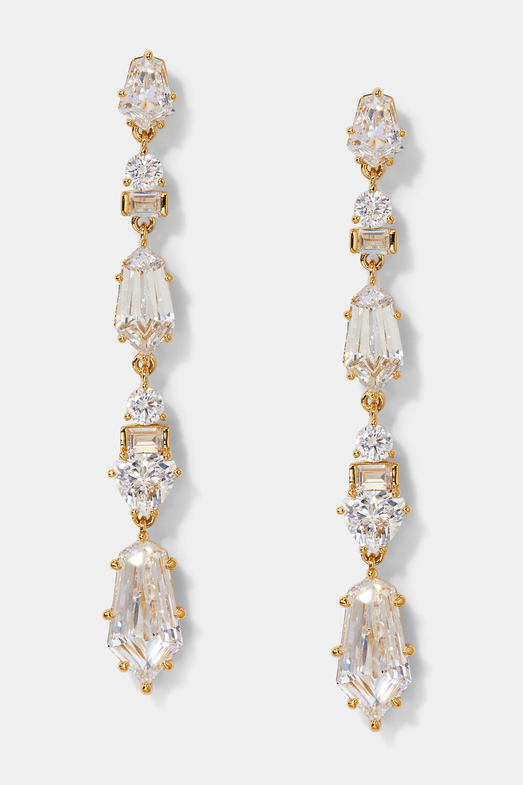 LUXOR KITE CZ LINEAR EARRINGS – NADRI