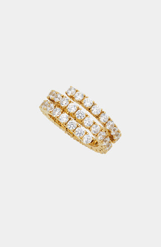 MATCHPOINT FLEXIBLE CZ WRAP RING