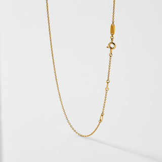 16"-18" CABLE CHAIN 14KT GOLD NECKLACE