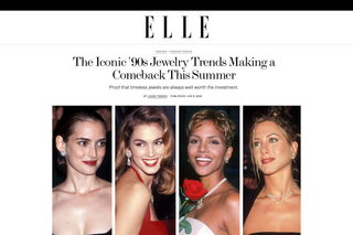 ELLE | The Iconic ’90s Jewelry Trends Making a Comeback This Summer