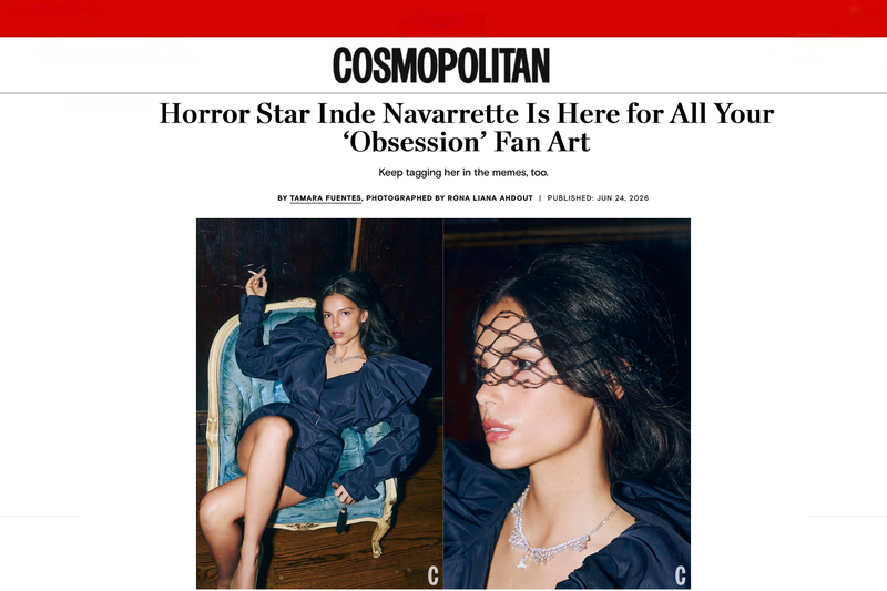 Cosmopolitan | Horror Star Inde Navarrette Is Here for All Your ‘Obsession’ Fan Art