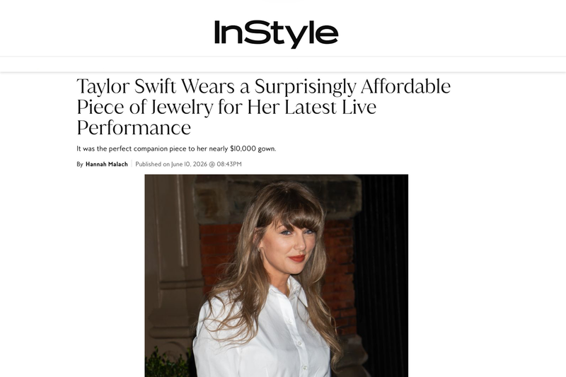 InStyle | Taylor Swift Wears a Surprisingly Affordable Piece of Jewelry for Her Latest Live Performance