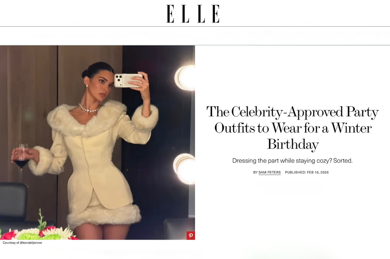 ELLE | The Celebrity-Approved Party Outfits to Wear for a Winter Birthday