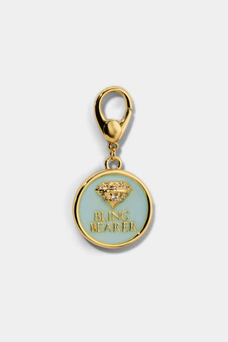 CLEOPAWTRA BLING BEARER CHARM IN GOLD TONE