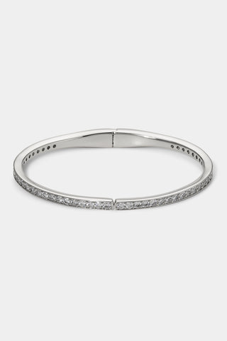 NORTHERN LIGHTS SINGLE ROW PAVE CZ HINGE BRACELET