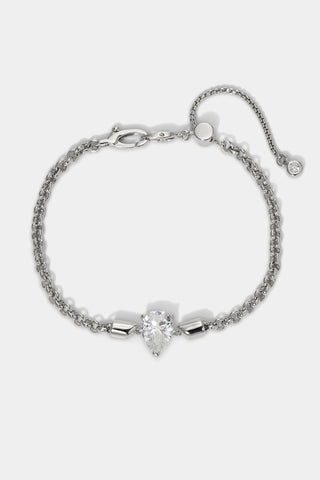 FARRAH PEAR CZ SLIDER BRACELET