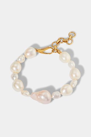 LONDON BAROQUE FRESHWATER PEARL LINE BRACELET