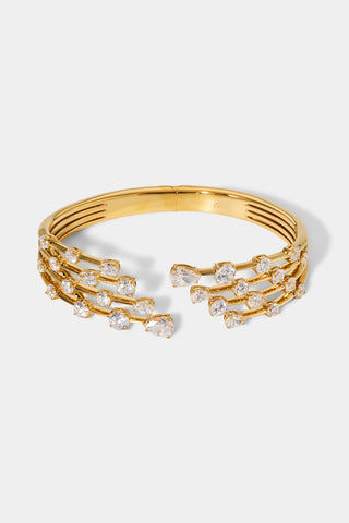 HOLLYWOOD MULTI ROW BRACELET IN GOLD PLATING