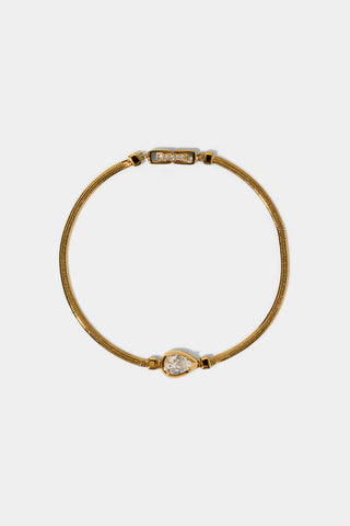 DELANCEY PEAR LINE BRACELET IN GOLD PLATING