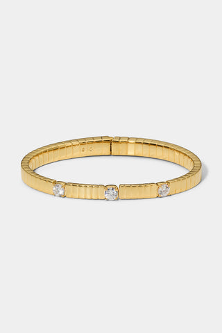 DELANCEY BOTTOM HINGE BRACELET IN GOLD PLATING