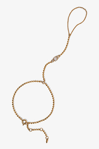 DELANCEY HANDCHAIN BRACELET IN GOLD PLATING