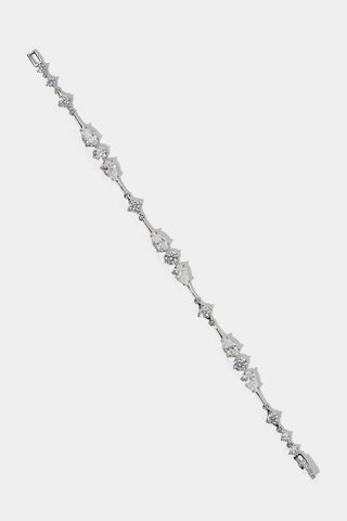 HERA LINE BRACELET IN RHODIUM PLATING