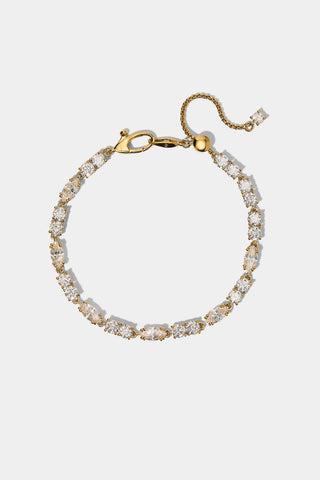 TWINNIE PATTERN LINE BRACELET IN GOLD PLATING