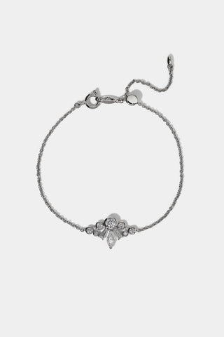 UNDER THE SEA CROWN BRACELET IN RHODIUM PLATING