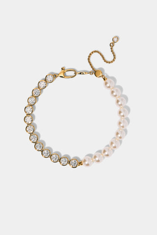 UNDER THE SEA MIXED LINE BRACELET IN GOLD PLATING