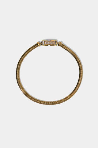 CELINE SNAKE CHAIN BRACELET IN GOLD PLATING