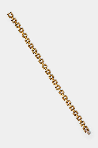 CELINE SMALL WATCH CHAIN BRACELET IN GOLD PLATING