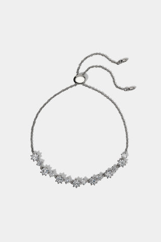 CELINE ADJUSTABLE BOLO BRACELET IN RHODIUM PLATING