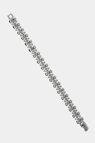 CELINE GEO LINE BRACELET IN RHODIUM PLATING