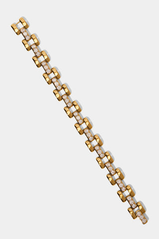 CELINE WATCH CHAIN BRACELET IN GOLD PLATING