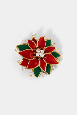 POINSETTIA HOLIDAY PIN