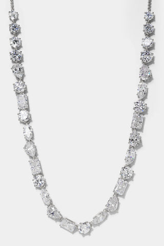 BEATRIX MIXED CZ SLIDER NECKLACE