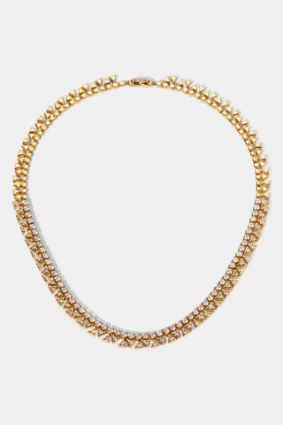 LUXOR CZ COLLAR NECKLACE IN GOLD PLATING