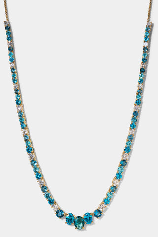 STELLAR MULTI STONE SLIDER COLLAR NECKLACE