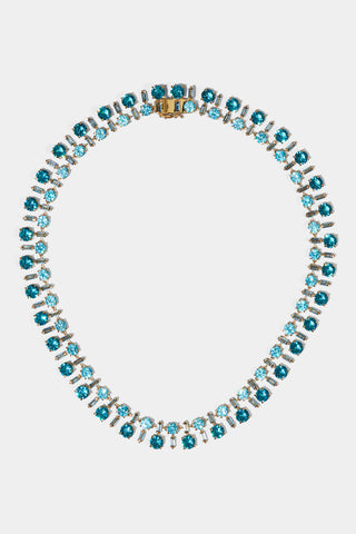 STELLAR MULTI STONE BOLD COLLAR NECKLACE