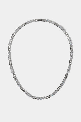 DELANCEY ALL AROUND COLLAR NECKLACE IN RHODIUM PLATING
