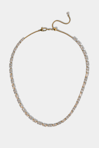 TWINNIE PATTERN ADJUSTABLE NECKLACE IN GOLD PLATING