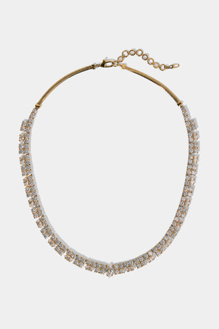 TWINNIE STATEMENT COLLAR NECKLACE IN GOLD PLATING