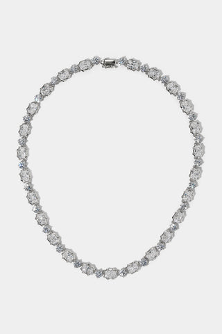 SUPERNOVA COLLAR NECKLACE IN RHODIUM PLATING