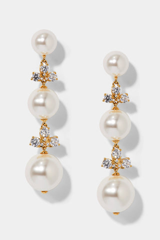 VENUS PEARL LINEAR EARRINGS