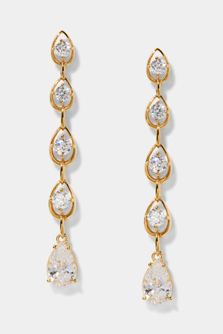 IT GIRL LINEAR EARRINGS IN GOLD
