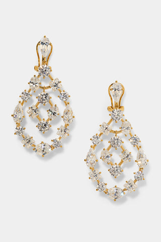 RIVIERA CHANDELIER EARRINGS IN GOLD PLATING