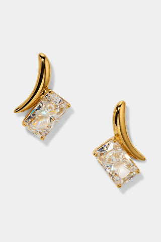 PHENOM EMERALD STUD EARRINGS