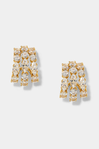 TWINNIE SMALL MULTI HOOP EARRINGS IN GOLD PLATING