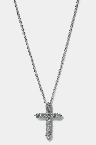 CZ CROSS PENDANT NECKLACE