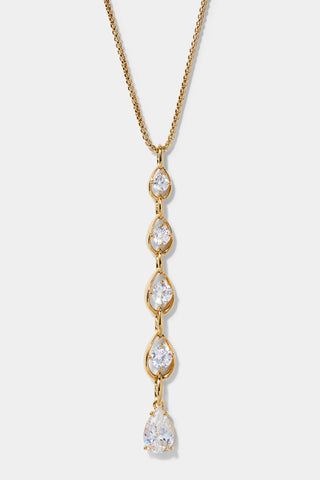 IT GIRL Y PENDANT NECKLACE IN GOLD PLATING