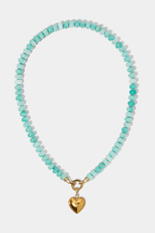 BEADS OF PARADISE HEART PENDANT NECKLACE