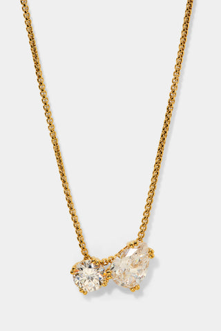 TWINNIE TOI MOI PENDANT NECKLACE IN GOLD PLATING
