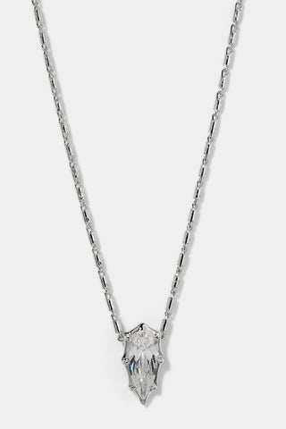 SUPERNOVA PENDANT NECKLACE IN RHODIUM PLATING