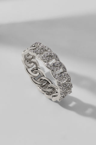 TWILIGHT PAVE CURB BAND RING