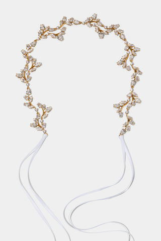 VINES HAIR GARLAND IN A GOLD TONE