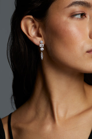 BEATRIX MIXED CZ DROP EARRINGS