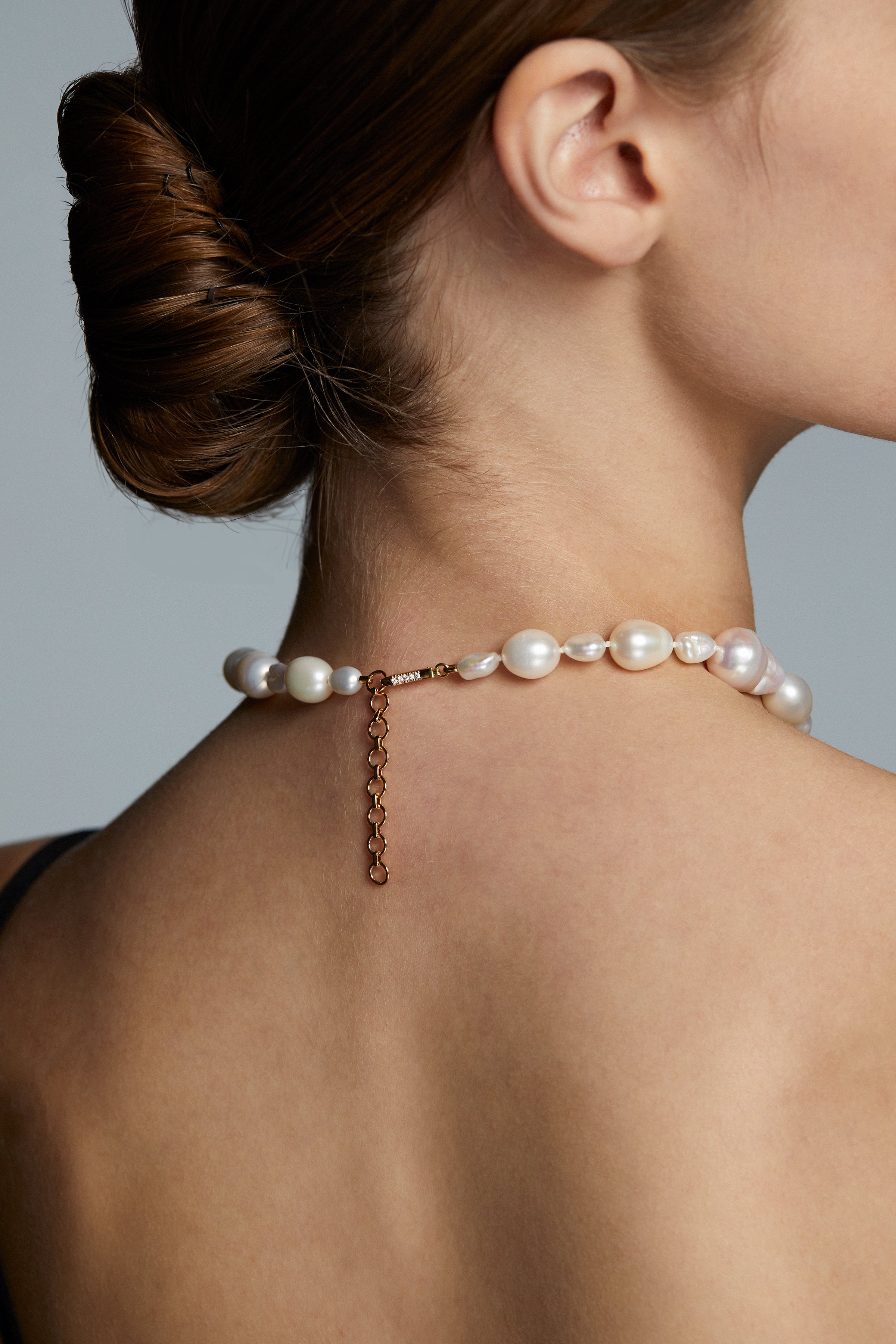 Extra Large Baroque Pearl Necklace • Classy White Pearl Choker • Bold Statement Jewelry