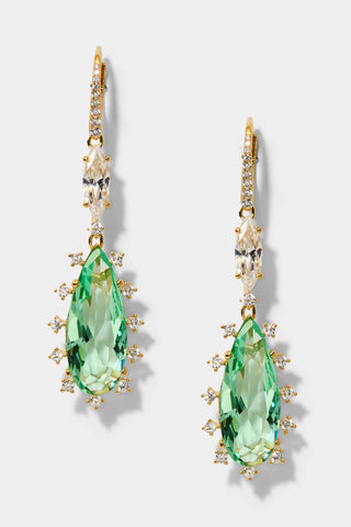 MOJITO MINT PEAR DROP EARRINGS