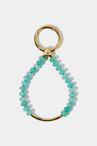 BON VOYAGE AMZ BAG CHARM 4 WITH GOLD-TONED HARDWARE