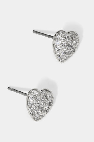 GIFTED PAVE CZ HEART EARRINGS